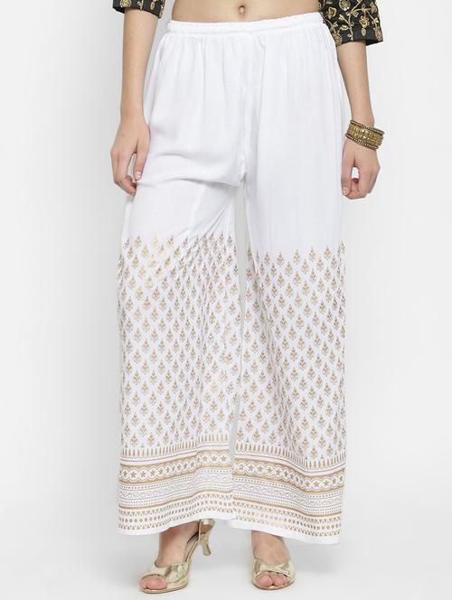 block print straight palazzo - 16309485 - Very Small Image - 1