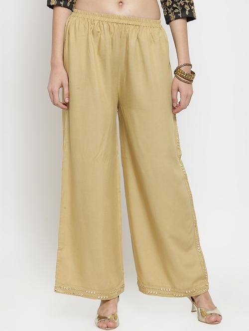 solid straight palazzo - 16309498 - Very Small Image - 1