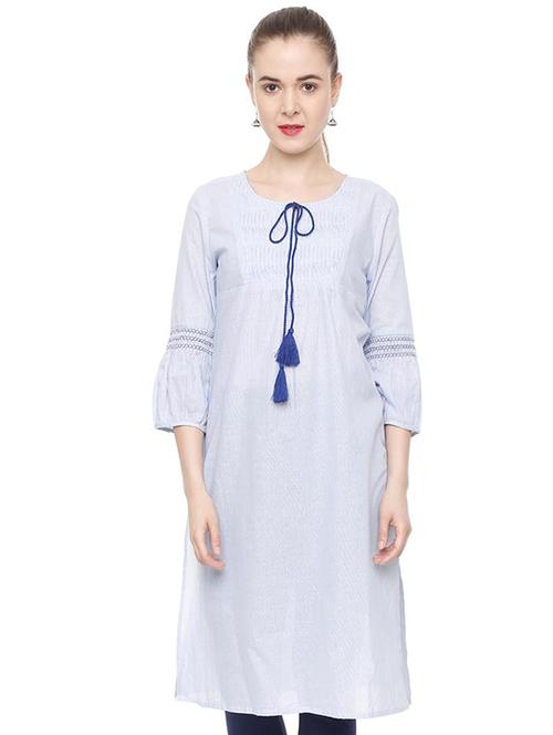 solid straight kurta - 16312172 - Very Small Image - 1