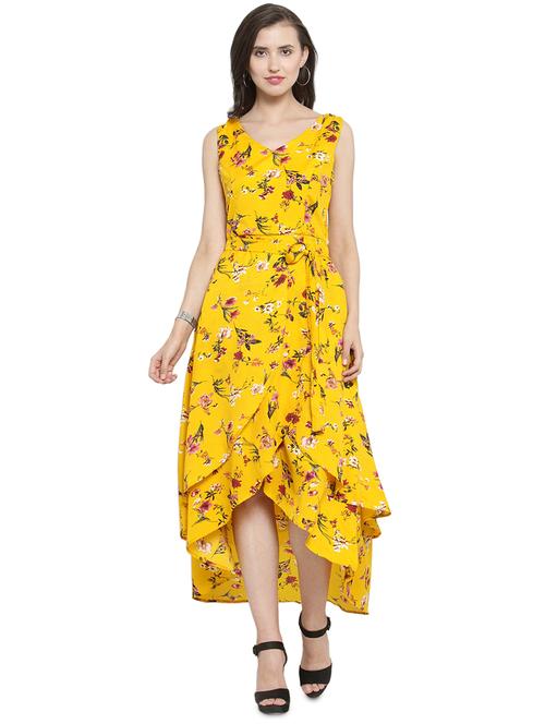 tie front layered maxi dress - 16312367 - Very Small Image - 1