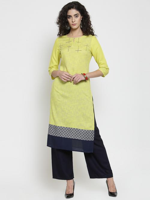 kaantha straight kurta - 16313976 - Very Small Image - 1