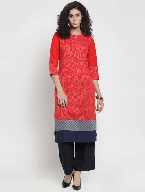 kaantha straight kurta - 16313977 - Very Small Image - 1