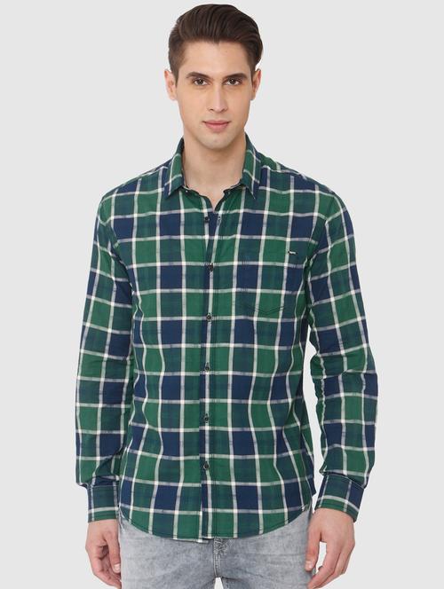 green checkered casual shirt - 16314227 - Very Small Image - 1