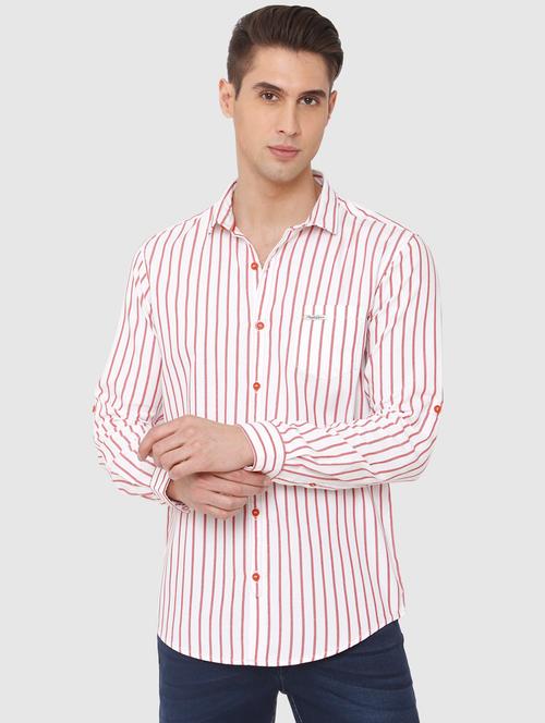 red striped casual shirt - 16314240 - Very Small Image - 1