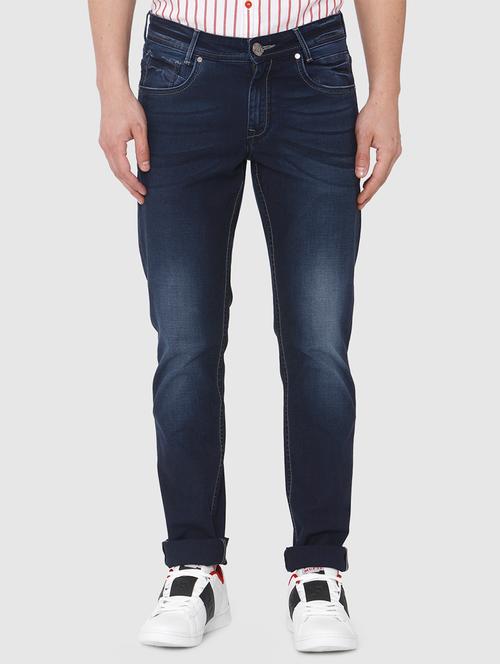 dark blue light washed denim jeans - 16314295 - Very Small Image - 1