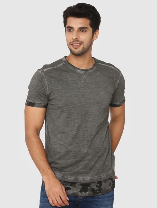 grey cut & sew t-shirt - 16314330 - Very Small Image - 1