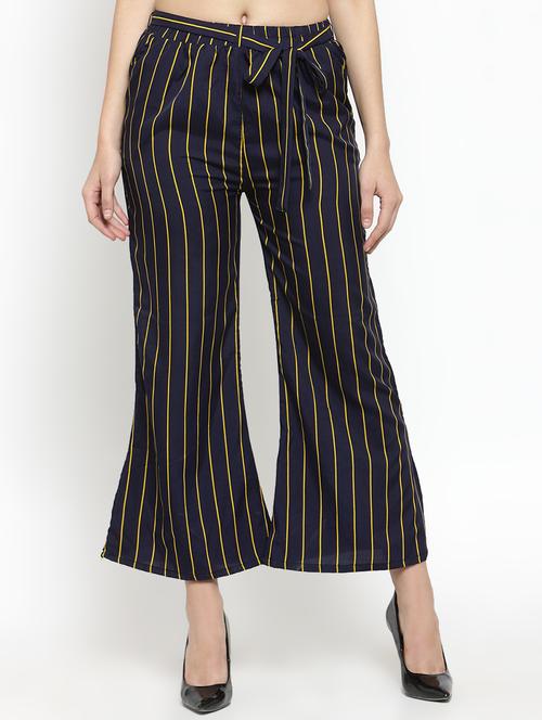 high rise drawstring wide leg trouser - 16315065 - Very Small Image - 1