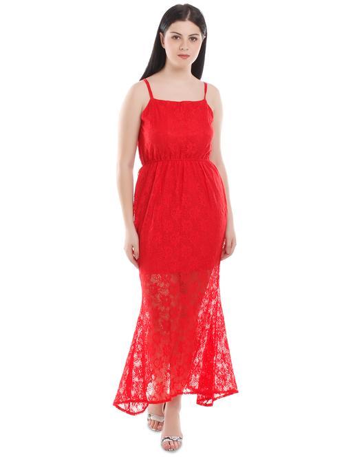 cami neck floral laced maxi dress - 16315183 - Very Small Image - 1