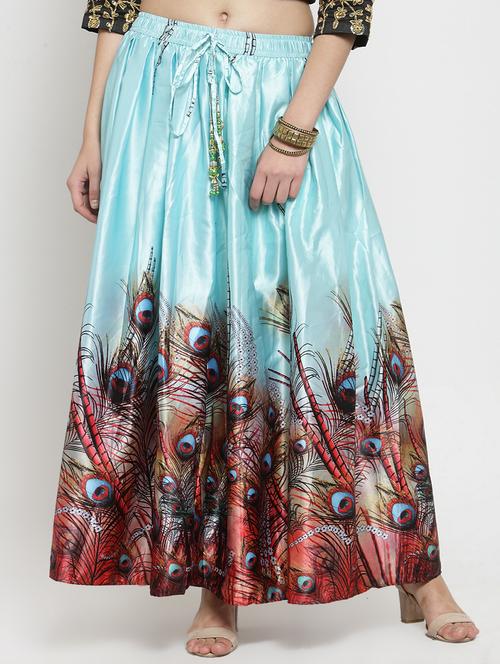 digital printed flared skirt - 16315217 - Very Small Image - 1
