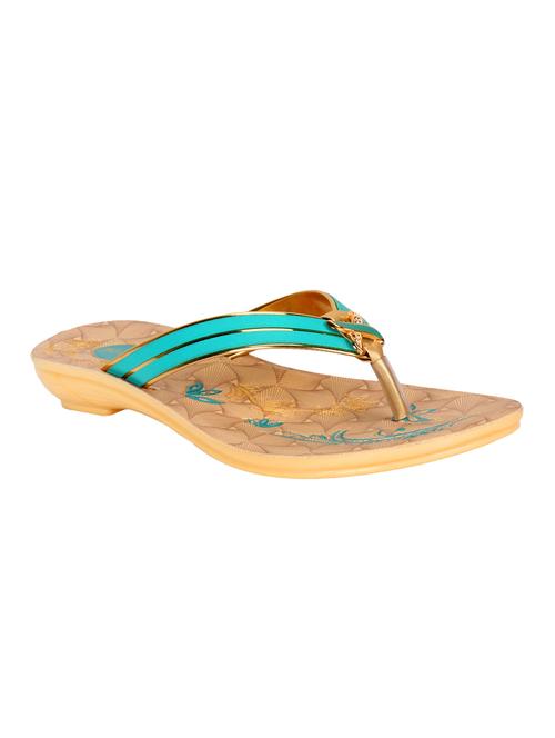 green toe separator slippers - 16315255 - Very Small Image - 1