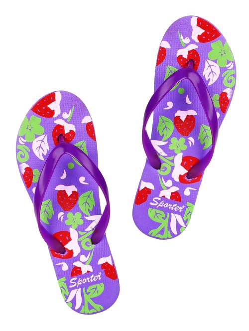 purple toe separator flip flops - 16315262 - Very Small Image - 1