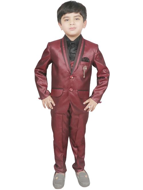 red polyester suit set - 16315335 - Very Small Image - 1