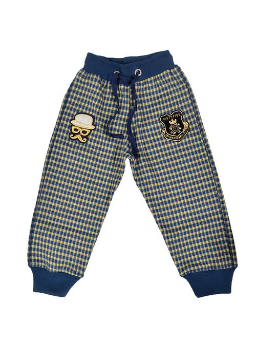 yellow cotton blend track pant - 16315867 - Very Small Image - 1