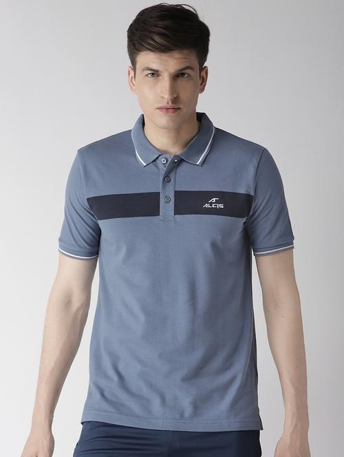 navy blue striped polo t-shirt - 16316503 - Very Small Image - 1
