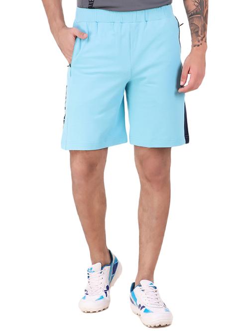 light blue solid shorts - 16316527 - Very Small Image - 1