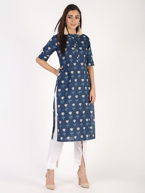 floral printed kurta pant set - 16317123 - Very Small Image - 1