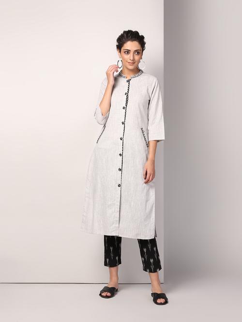 kaantha straight kurta - 16317140 - Very Small Image - 1