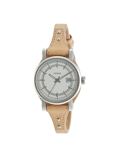 fossil obf small analog white dial womens watch - es3908 - 16317921 - Very Small Image - 1