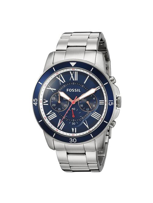 fossil chronograph blue dial mens watch-fs5238 - 16318400 - Very Small Image - 1