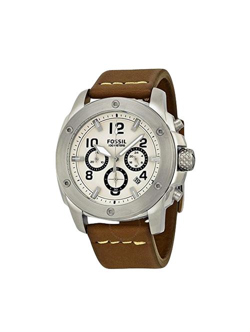 fossil modern mac chronograph beige dial mens watch - fs4929 - 16318586 - Very Small Image - 1