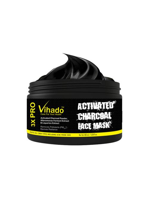 vihado charcoal facemask -100ml (pack of 1) - 16320450 - Very Small Image - 1