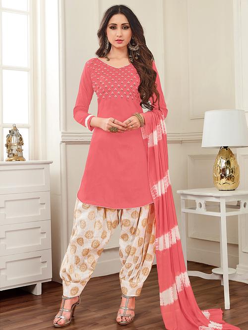 embroidered unstitched suit - 16321482 - Very Small Image - 1