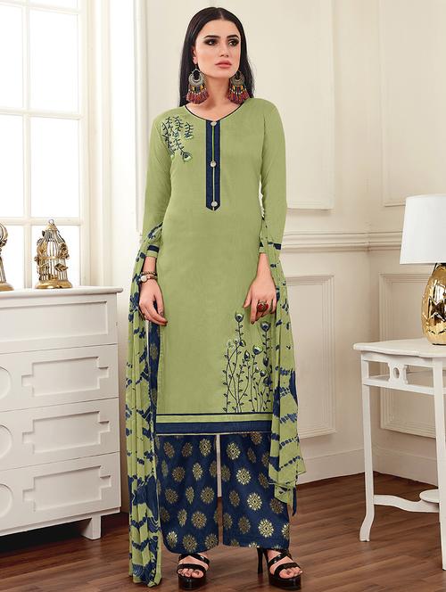embroidered unstitched suit - 16321483 - Very Small Image - 1
