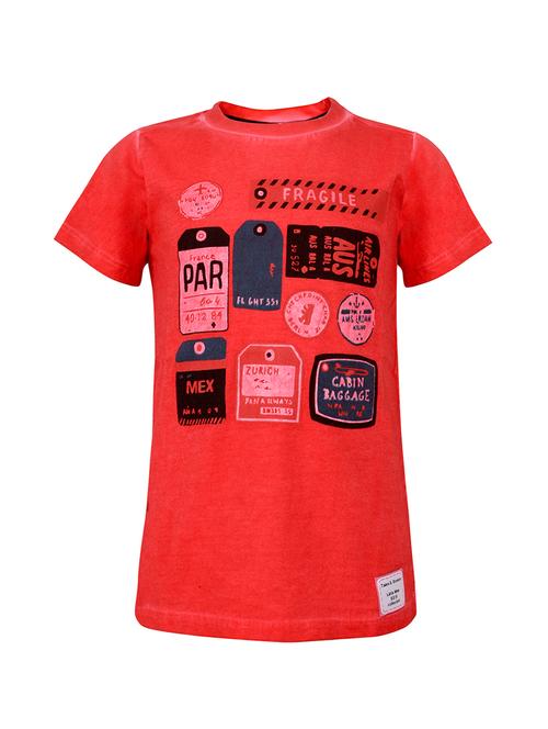 round neck graphic print t-shirt - 16321941 - Very Small Image - 1
