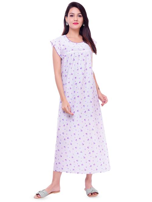 lace trim floral nighty - 16322913 - Very Small Image - 1