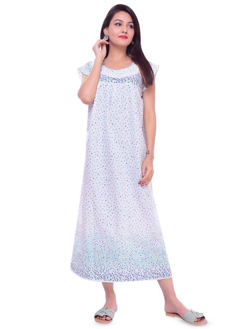 lace trim floral nighty - 16322916 - Very Small Image - 1