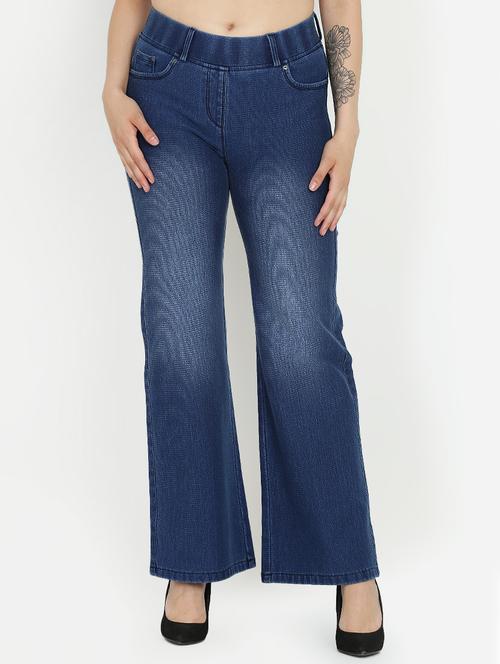 high rise wide leg trousers - 16323016 - Very Small Image - 1