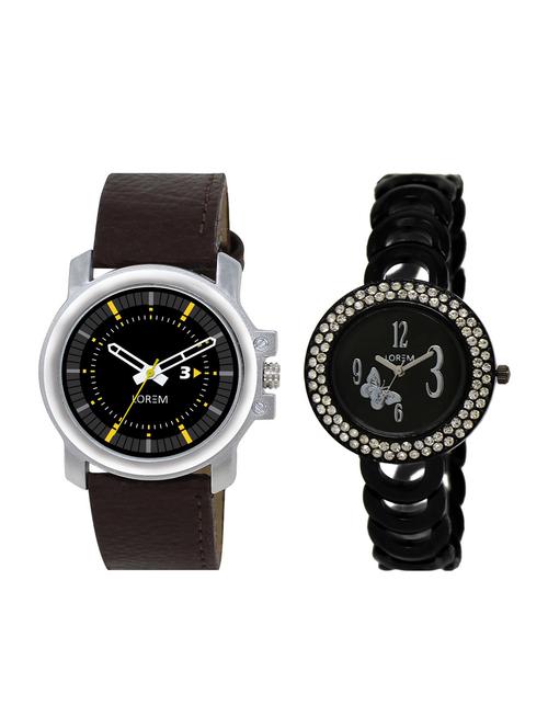 lorem set of 2 analog couple watch (lk-201-44) - 16323738 - Very Small Image - 1