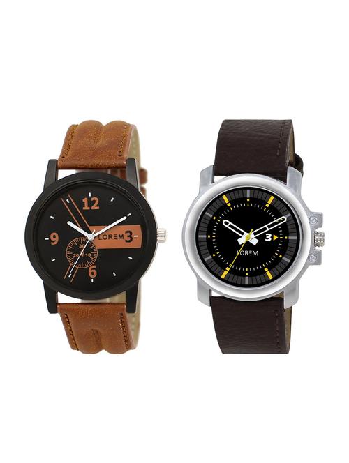 lorem set of 2 analog watch combos (lk-01-44) - 16323781 - Very Small Image - 1