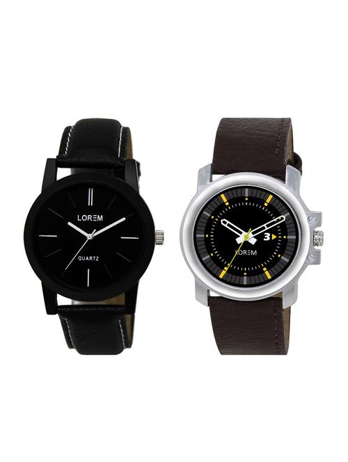 lorem set of 2 analog watch combos (lk-05-44) - 16323785 - Very Small Image - 1