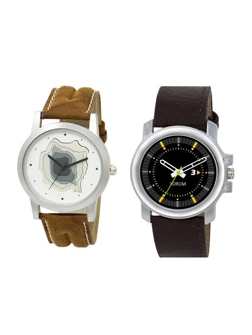 lorem set of 2 analog watch combos (lk-09-44) - 16323789 - Very Small Image - 1