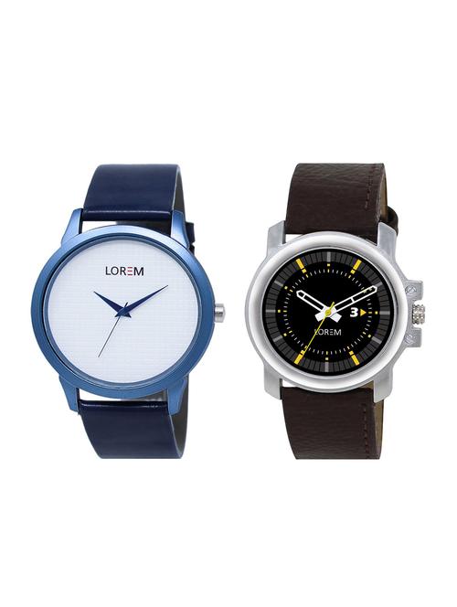lorem set of 2 analog watch combos (lk-33-44) - 16323813 - Very Small Image - 1