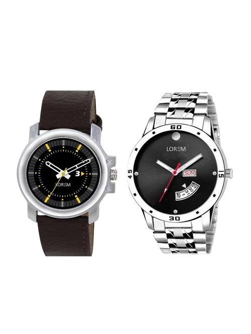 lorem set of 2 analog watch combos (lk-104-44) - 16323826 - Very Small Image - 1