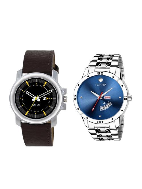 lorem set of 2 analog watch combos (lk-105-44) - 16323827 - Very Small Image - 1