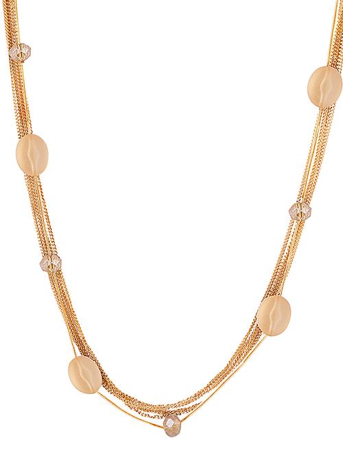 multi colored metal long necklace - 16323921 - Very Small Image - 1