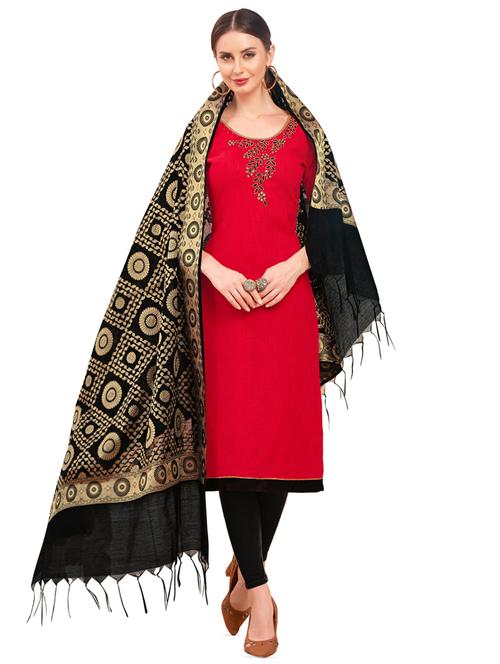embroidered unstitched suit - 16324187 - Very Small Image - 1