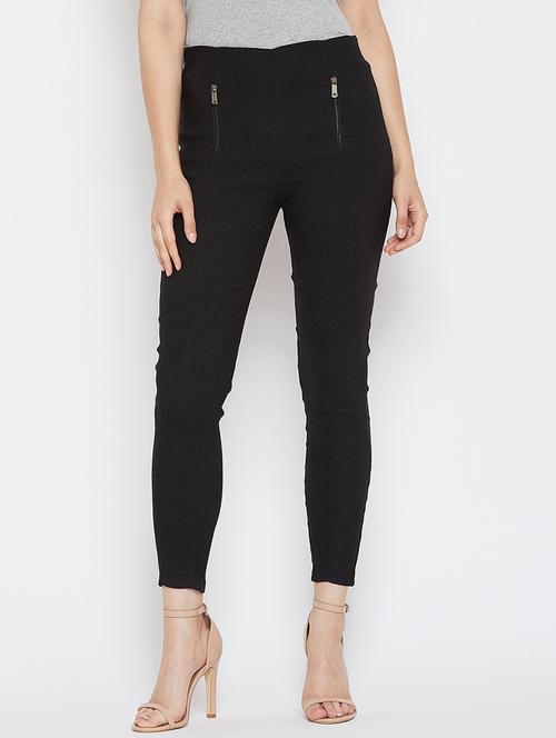 zip detail high rise jeggings - 16324202 - Very Small Image - 1