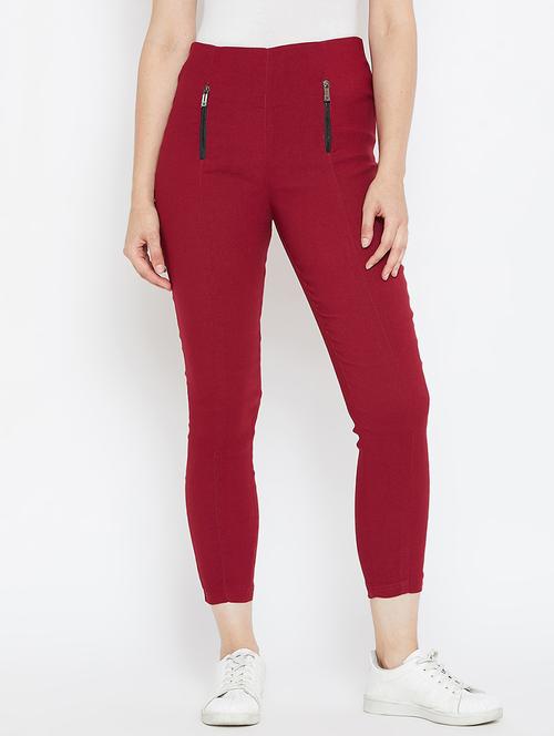 zip detail solid jeggings - 16324216 - Very Small Image - 1