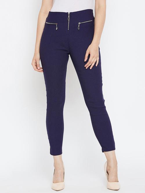 zip detail high rise jeggings - 16324223 - Very Small Image - 1