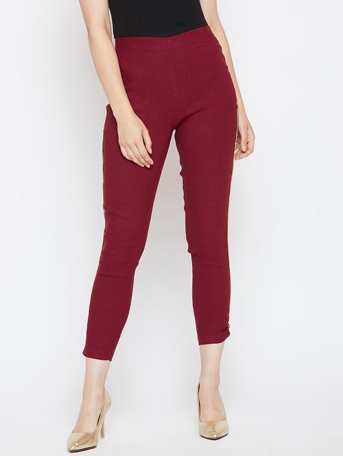 contrast pipe high rise jeggings - 16324237 - Very Small Image - 1