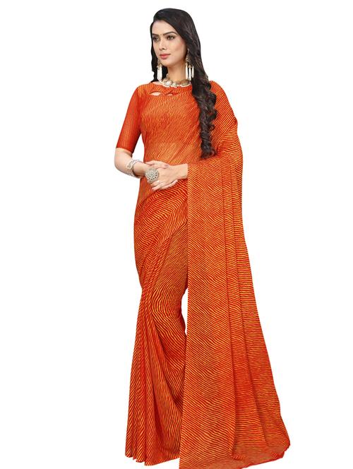 leheriya printed saree with blouse - 16324467 - Very Small Image - 1