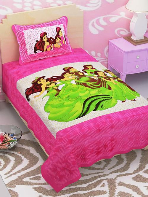 cotton single bed sheet with 2 pillow covers - 16325202 - Very Small Image - 1