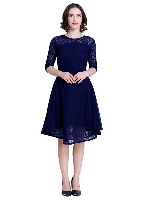floral lace a-line dress - 16325405 - Very Small Image - 1