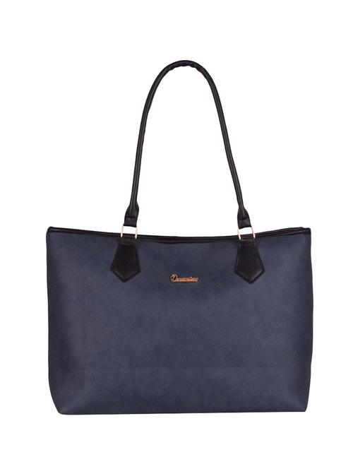 blue leatherette (pu) handbag - 16325972 - Very Small Image - 1