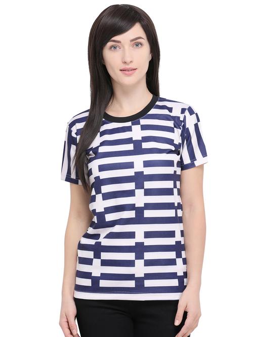 geometric print t-shirt - 16326161 - Very Small Image - 1