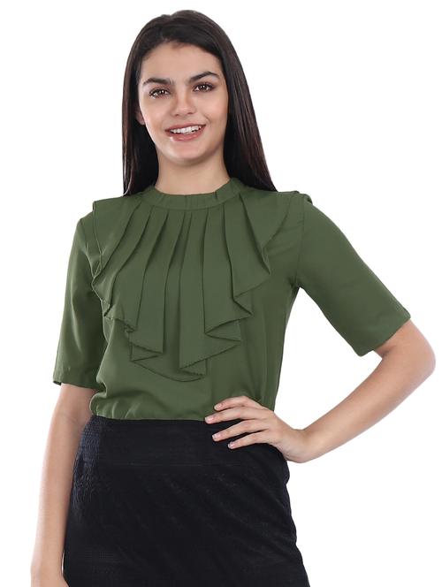 pleat detail keyhole back top - 16326172 - Very Small Image - 1